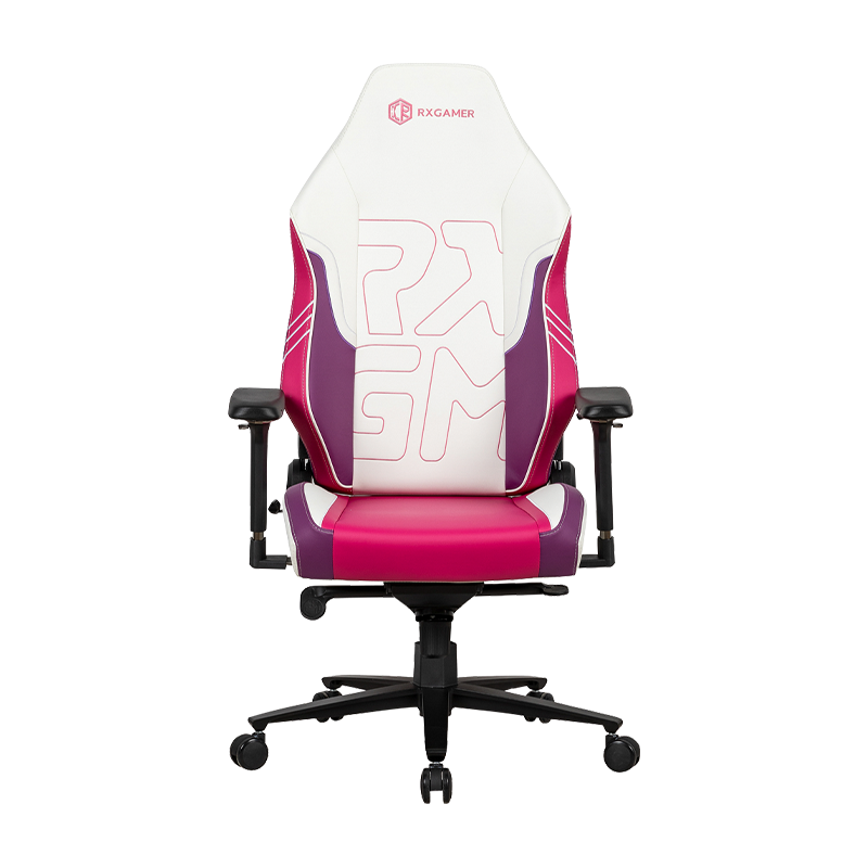 RXGAMER RX-2108R-A Roda Bisu Lumbar Dwi Boleh Laras Pusing Ergonomik Kerusi Permainan Komputer